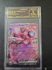 Team Rocket's Mewtwo ex 081/182 Sv10: Destined Rivals Holo Crown NM 8
