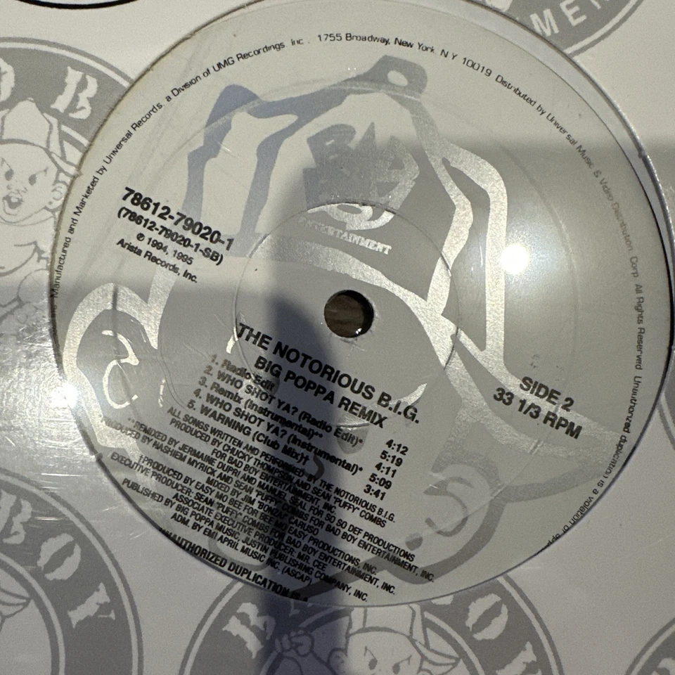 NEW SEALED The Notorious B.I.G - Big Poppa Remix 12 inch vinyl record RARE OOP - Image 4 of 4