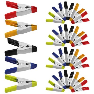 50 Pcs Clamps for Woodworking Small Spring Carpentry Fixing Clips Metal