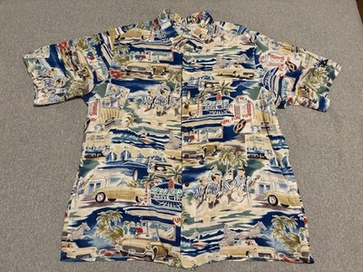 Reyn Spooner The Beach Boys Fun Fun Fun Button Up Shirt Rayon Mens XXL 2XL