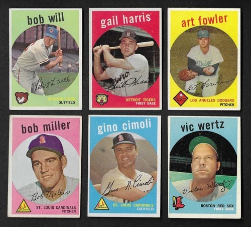 1959 Topps Baseball: OFF GRADE Choose Your Card (#376 - #548) FREE SHIPPING! - product listing photo
