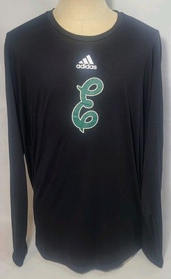 Adidas Eastern Michigan Baseball Black Script E Pregame L/S Shirt Size 2XLT NWT