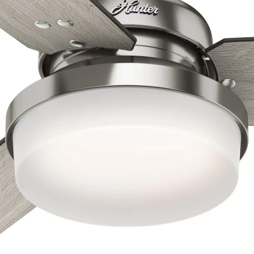 Hunter Sentinel 2-Light 60" Indoor Ceiling Fan in Brushed Nickel - Image 4 of 4
