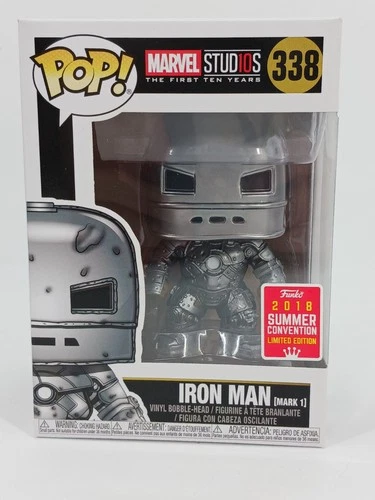 Funko POP Iron Man Mark 1 #338 Marvel First Ten Years 2018 Convention Exclusive