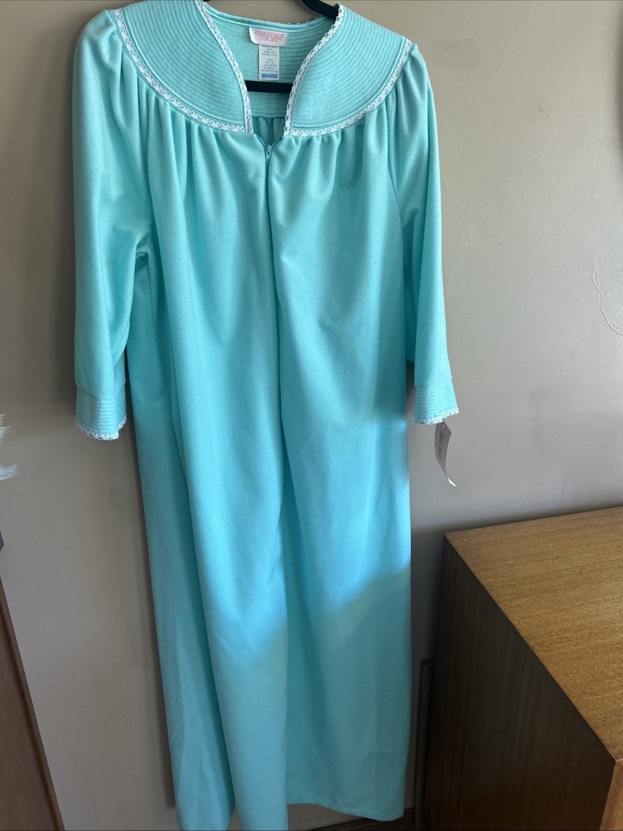 NOS Sears Carriage Court Long HouseCoat Robe Night Gown Partial