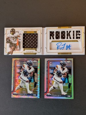 RJ Harvey 3-Card Lot Rookie Auto /99 