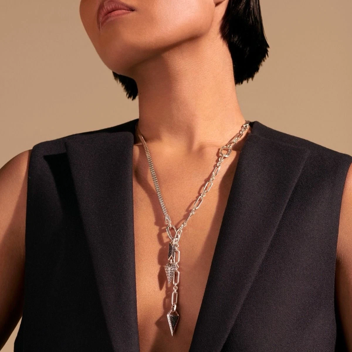 John Hardy Classic Chain Tiga Transformable Necklace in Sterling Silver