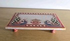 Peacock Kalash Design Marble Puja Chowki Mandir Temple Alter Table 6x4 Inch — photo 1