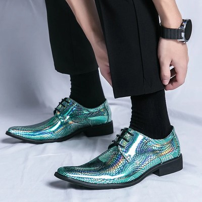 Men's Chelsea Pointed-toe Versatile Casual Punk Banquet Suit Leather Shoes
