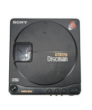 Sony Discman D-99 Portable CD Player Mega Bass with Charger Powers On - HUM