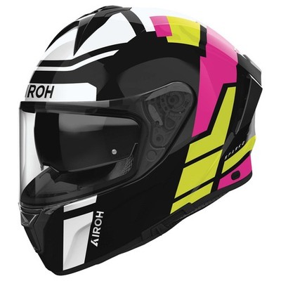 Airoh Spark 2 Lively weiß schwarz pink fluo grün Gr. M 57/58