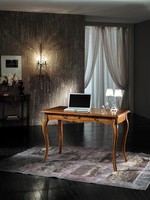 SekretäR BüRo MöBel Schreibtisch Computertisch Massiv Holz Schubladen Tische