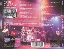 CAMEL - A LIVE RECORD [REMASTER] NEW CD