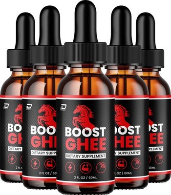 (5 Pack) Boost Ghee Liquid Drops   BoostGhee Natural Blend Healthy Organic