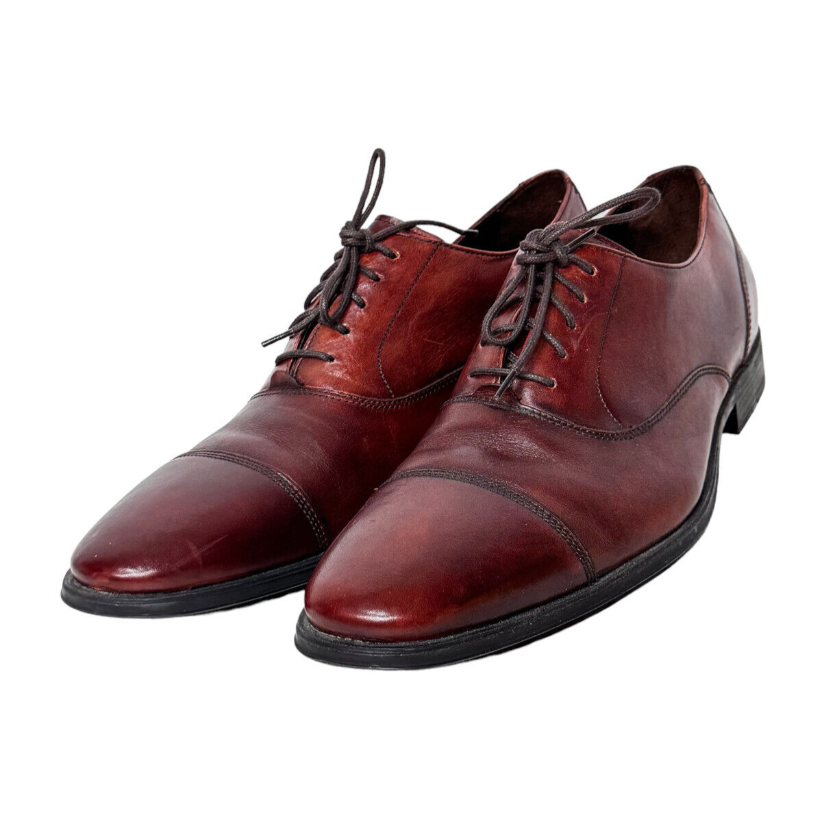 SAOLA Scarpe eleganti COLE HAAN C09167 Captoe Oxford in pelle marrone marrone marrone da uomo taglia 10 5