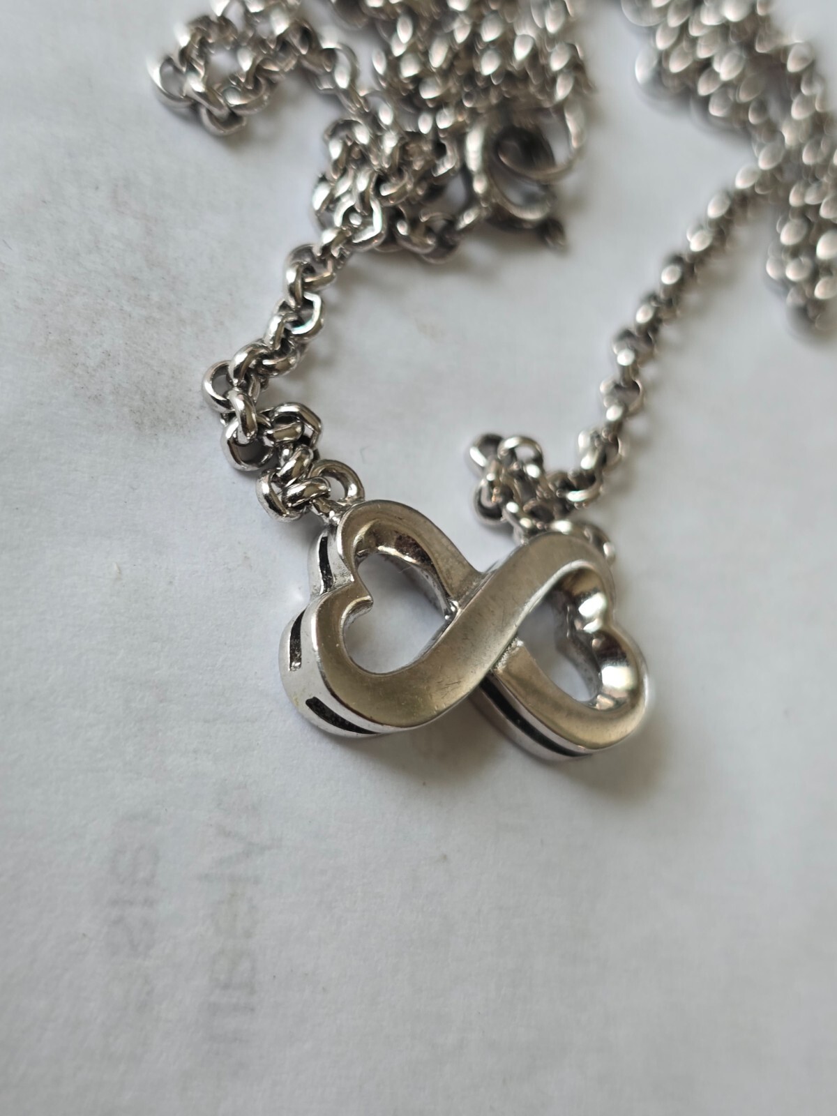 Solid Sterling Silver 925 Infinity Forever Figure… - image 4