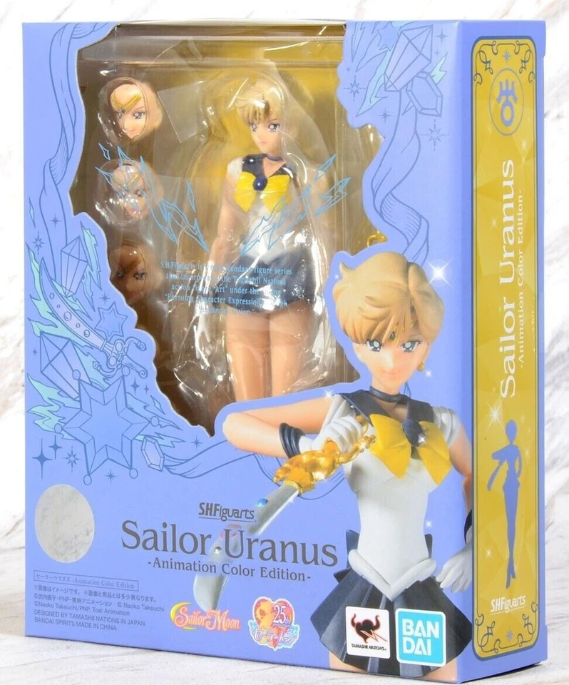 Bandai S.H. Figuarts Sailor Moon Uranus Pretty Guardian Animation Color Figure - Image 3 of 4
