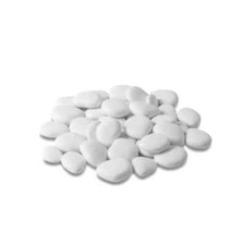 Ciottoli in plastica riciclata PEBBLES TERA Bianco  Nero