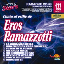 Karaoke Latin Stars 133 Eros Ramazzotti Vol.1