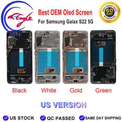 Best For Samsung Galaxy S22 5G S901U/U1 New OLED Display LCD Touch Screen+Frame