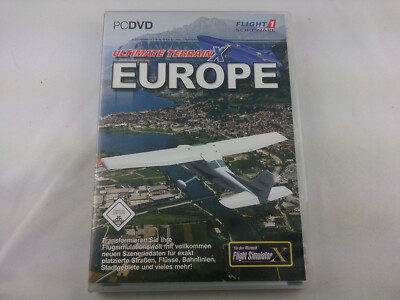Ultimate Terrain X Europe Flight Simulator X PC 2008 Spiel Game Add on