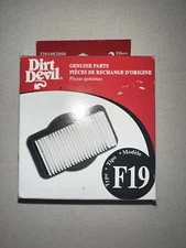 Dirt Devil Broom Vac Replacement Filter Type F19 Vacuum Cleaner 2 In Box NIB