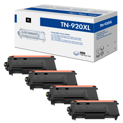 1-4PK Fits for Brother TN920XL Toner Cartridge MFC-L5717DW L6915DW L5915DW lot