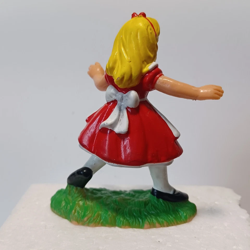 Figurine  BULLY Disney 1984 Alice au pays des merveilles 7cm( version robe rouge - Photo 3/4