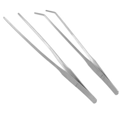 Stainless Steel Long Reptile Tweezers Feeding Tongs for Snake Lizards Gecko a...