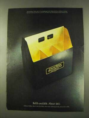 1973 Johnnie Walker Black Label Scotch Ad - Refills
