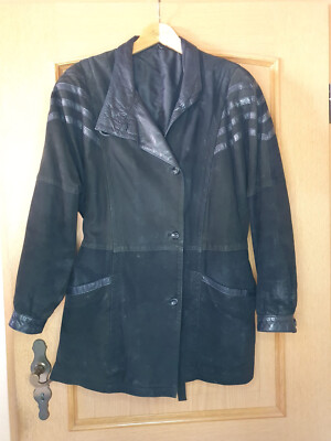 Munz - Exclusive Ledermode - Lederjacke - Schwarz - Vintage - 56/58