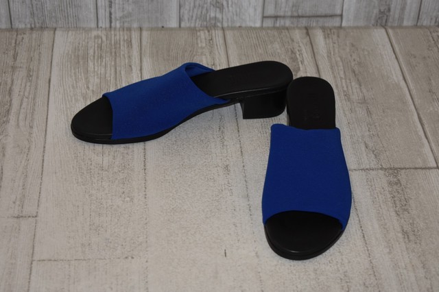 fabric slide sandals