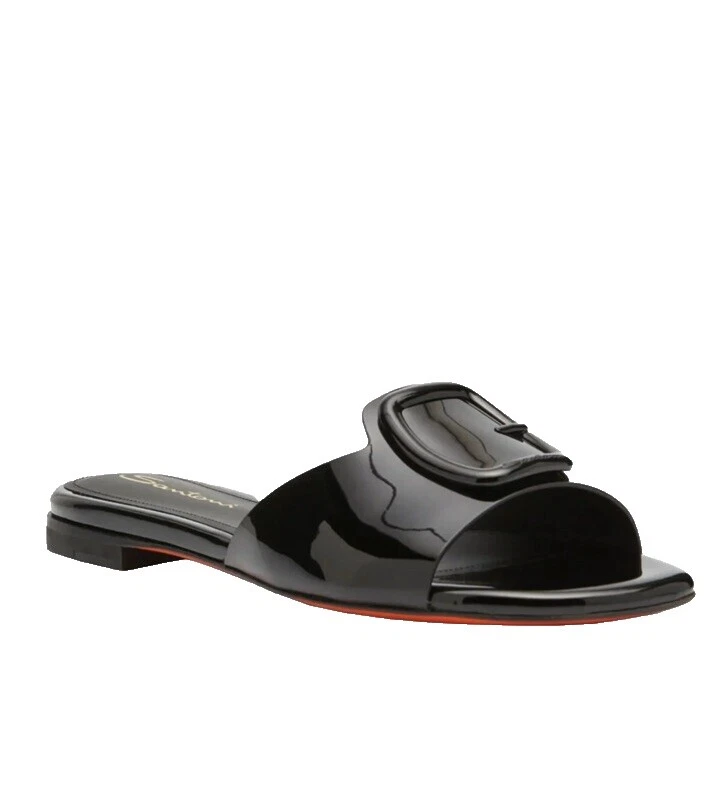 Santoni Leather Upper Flats for Women