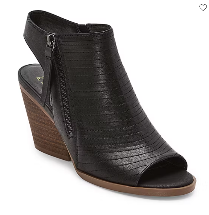 APL Sandali donna Frye and Co. misura 6 5 Gianella tacco 6 5M neri punta aperta tacco