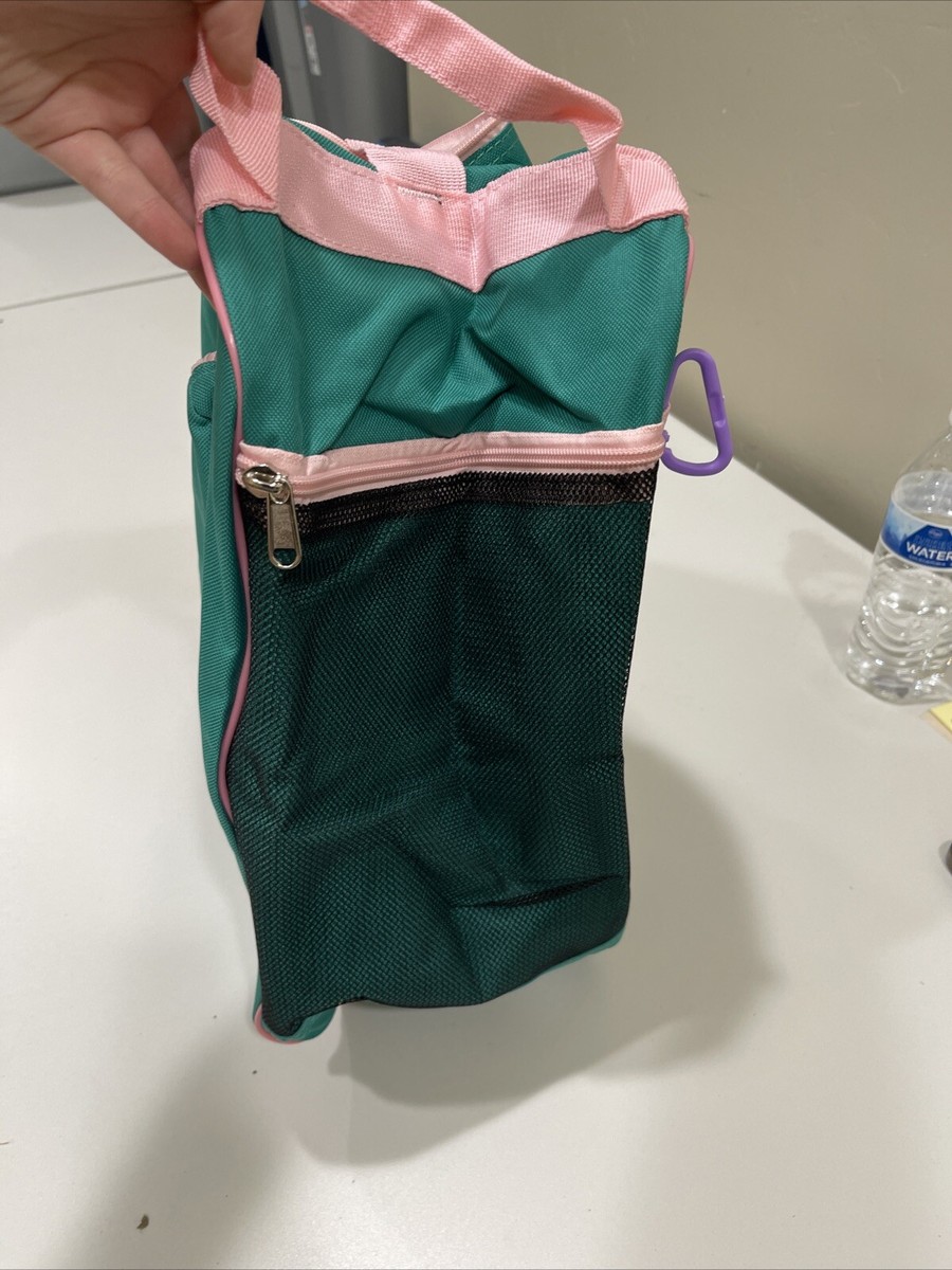 Hexiful Skate Bag Green/Pink Carrying Ice Skates Online Skates