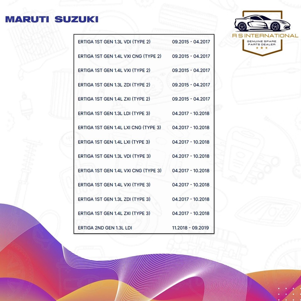 GENUNIE MARUTI SUZUKI BRAKE PAD SET OF 4 ERTIGA XL6 55810M60M00 eBay