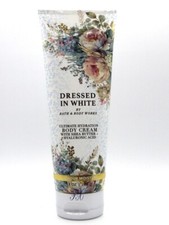 BATH  BODY WORKS DRESSED IN WHITE BODY CREAM 8 OZ