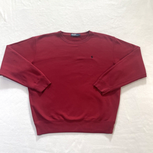 Polo Ralph Lauren Sweat-shirt Crewneck Pull Poney Vintage Logo Adulte M Rouge - Photo 1/16