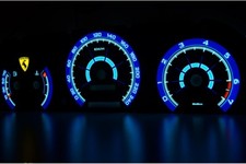 Volvo 850 design 2 glow gauge plasma dials tachoscheibe glow shift indicators 