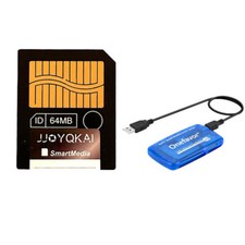 JJOYQKAI Smartmedia Card 64MB SM Card Memory Card  USB Card Reader Adapter