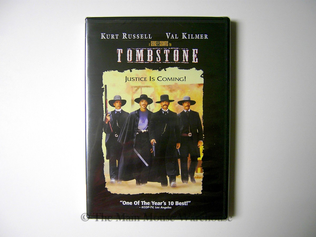 Tombstone DVD Kurt Russell as U.S. Marshall Wyatt Earp Val Kilmer
