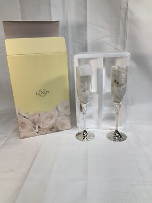 Lenox Wedding Promises Opal Innocence Flute Pair