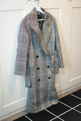Brandneu All Saints Tyla Karo Trenchcoat Größe S UVP 358 £ UK 6