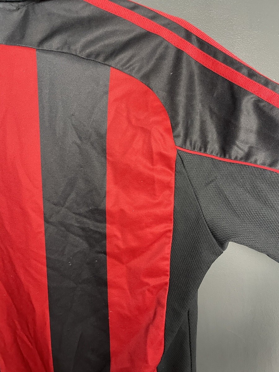 Maillot AC Milan Vintage 2000-2002 – Adidas, Rouge, Taille XL, Garçon