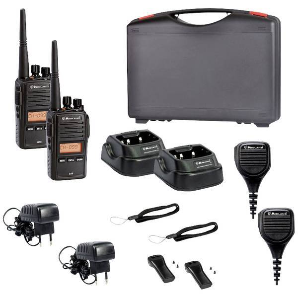 Midland C1145.S1  G18 Pro 2er Koffer m. MA 25-M Security  Radio PMR portatile