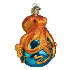 Old World Christmas Octopus Glass Ornament 12129 Sea Life Decoration FREE BOX