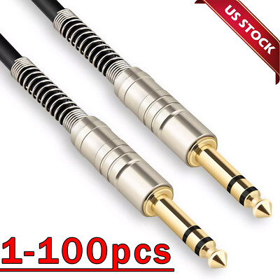 #ad 6ft NOISELESS Electric Guitar Bass Cable Pedal AMP Cord 1 4quot; USA KEYBOARD LOT $315.79