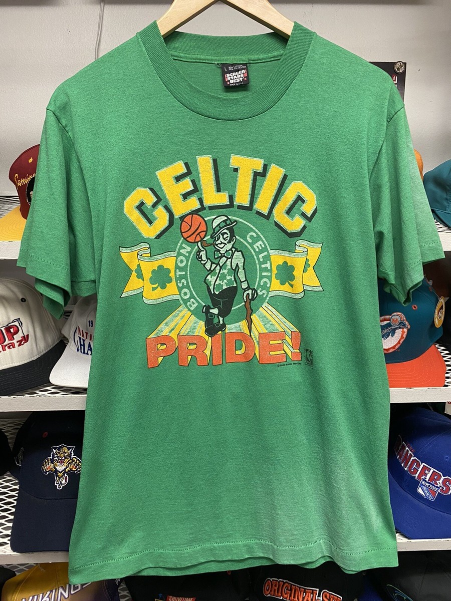 Vintage 80s NBA Boston Celtics Pride Salem Screen Stars T Shirt