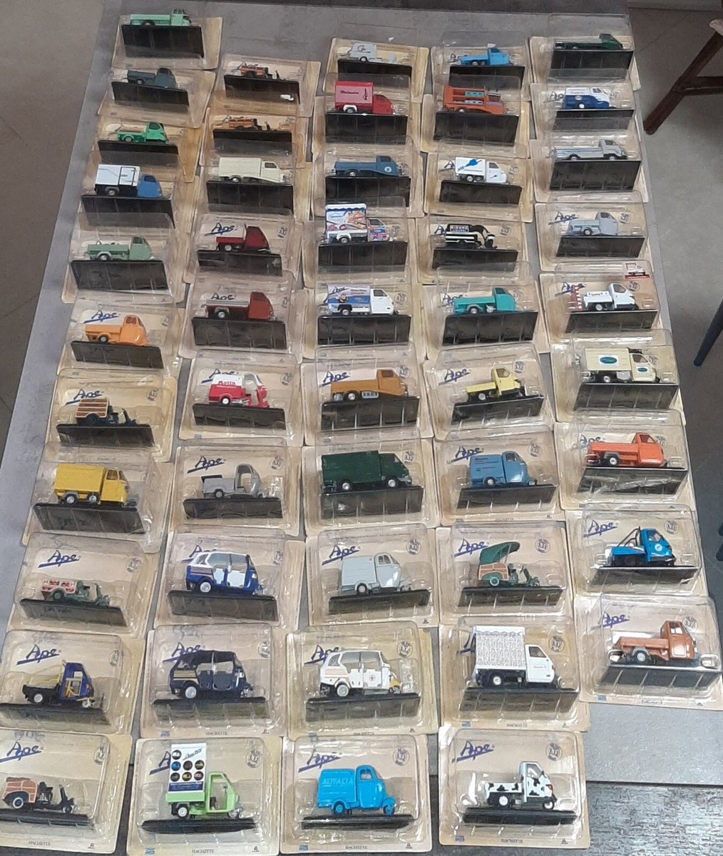 APE CAR HACHETTE SCALA 1/32 MENU' A TENDINA MODELLI VARI