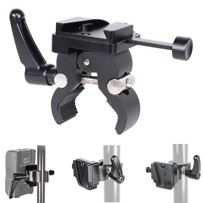 V-Mount Battery Quick Release Adapter Clamp for Light Stand Tripod Support Rod